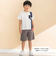 天竺縦配色切り替え半袖Tシャツ(80~130cm)