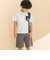 天竺縦配色切り替え半袖Tシャツ(80~130cm)