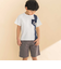 天竺縦配色切り替え半袖Tシャツ(80~130cm)