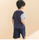 天竺縦配色切り替え半袖Tシャツ(80~130cm)
