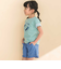 天竺袖フリルリボンプリント半袖Tシャツ(80~130cm)