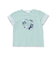 天竺袖フリルリボンプリント半袖Tシャツ(80~130cm)