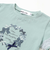 天竺袖フリルリボンプリント半袖Tシャツ(80~130cm)