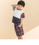 チェックタック入りハーフパンツ(80~130cm)