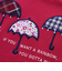 【お揃い】天竺花柄チェックパッチパフスリーブ半袖Tシャツ(80~130cm)