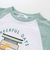 飛行機クルマ恐竜刺しゅうプリントラグランTシャツ(80~130cm)