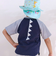飛行機クルマ恐竜刺しゅうプリントラグランTシャツ(80~130cm)