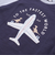 飛行機クルマ恐竜刺しゅうプリントラグランTシャツ(80~130cm)
