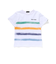 水彩風カラーボーダースラブ天竺半袖Tシャツ(80~150cm)