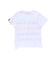 水彩風カラーボーダースラブ天竺半袖Tシャツ(80~150cm)