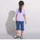 ピケストレッチフラワーモチーフサブリナパンツ(90~160cm)