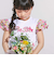 【お揃い】フルールドゥジョワプリントパッチロゴ切り替えTシャツ(90~150cm)