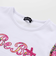 【お揃い】フルールドゥジョワプリントパッチロゴ切り替えTシャツ(90~150cm)