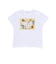 【速乾】アニマルプリントロゴエンボス天竺Tシャツ(80~140cm)