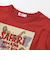 【速乾】アニマルプリントロゴエンボス天竺Tシャツ(80~140cm)