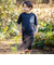 【接触冷感/速乾】【お揃い】ファスナーポケット配色速乾メッシュTシャツ(110~160cm)