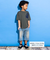 【接触冷感/速乾】【お揃い】ファスナーポケット配色速乾メッシュTシャツ(110~160cm)