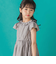 【店舗限定】【前後着用可能】ダンガリーフリル襟カシュクールワンピース(95~150cm)<br>