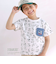 【PEANUTS×SLAP SLIP】75周年スヌーピーいっぱいポケット付き総柄Tシャツ(80~130cm)