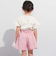 【WEB限定】ツイルストレッチウエストリボンショートパンツ(100~140cm)