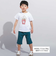 【WEB限定】ツイルストレッチポケットロゴプリントハーフパンツ(100~140cm)