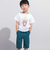 【WEB限定】ツイルストレッチポケットロゴプリントハーフパンツ(100~140cm)