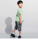 【WEB限定】ツイルストレッチポケットロゴプリントハーフパンツ(100~140cm)
