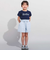 【WEB限定】発泡プリントお花ロゴ天竺半袖Tシャツ(100~140cm)