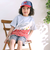 切り替えはたらくくるまボーダープリント半袖Tシャツ(80~130cm)