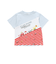 切り替えはたらくくるまボーダープリント半袖Tシャツ(80~130cm)