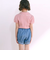 リボン襟マリン風ボーダーTシャツ(80~130cm)