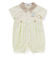 【お揃い】マルチストライプ切り替え襟付き半袖ロンパースベビー(70~80cm)