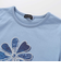 袖リボンフラワープリント天竺半袖Tシャツ(90~160cm)