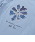 袖リボンフラワープリント天竺半袖Tシャツ(90~160cm)