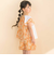 【お揃い】水彩花柄裾フリルショートパンツ(90~130cm)