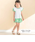 【お揃い】水彩花柄フレアTシャツ(80~130cm)