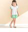 【お揃い】水彩花柄フレアTシャツ(80~130cm)