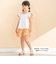 【お揃い】水彩花柄フレアTシャツ(80~130cm)