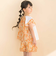 【お揃い】水彩花柄フレアTシャツ(80~130cm)