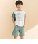 袖配色天竺半袖Tシャツ(80~130cm)
