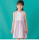 【店舗限定】配色フロントタックノースリーブワンピース(95~150cm)<br>
