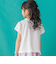 【店舗限定】格子編みカットソーフリル半袖ボレロ(95~150cm)<br>