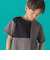 【店舗限定】アシメトリー配色ロゴプリント天竺半袖Tシャツ(95~150cm)