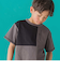 【店舗限定】アシメトリー配色ロゴプリント天竺半袖Tシャツ(95~150cm)