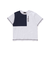 【店舗限定】アシメトリー配色ロゴプリント天竺半袖Tシャツ(95~150cm)
