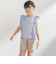 花柄シースルーフリルノースリーブTシャツ(95~150cm)