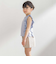 花柄シースルーフリルノースリーブTシャツ(95~150cm)