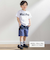 ステッチ＆サガラ刺しゅうロゴ半袖Tシャツ(95~150cm)