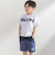 ステッチ＆サガラ刺しゅうロゴ半袖Tシャツ(95~150cm)