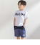 ステッチ＆サガラ刺しゅうロゴ半袖Tシャツ(95~150cm)